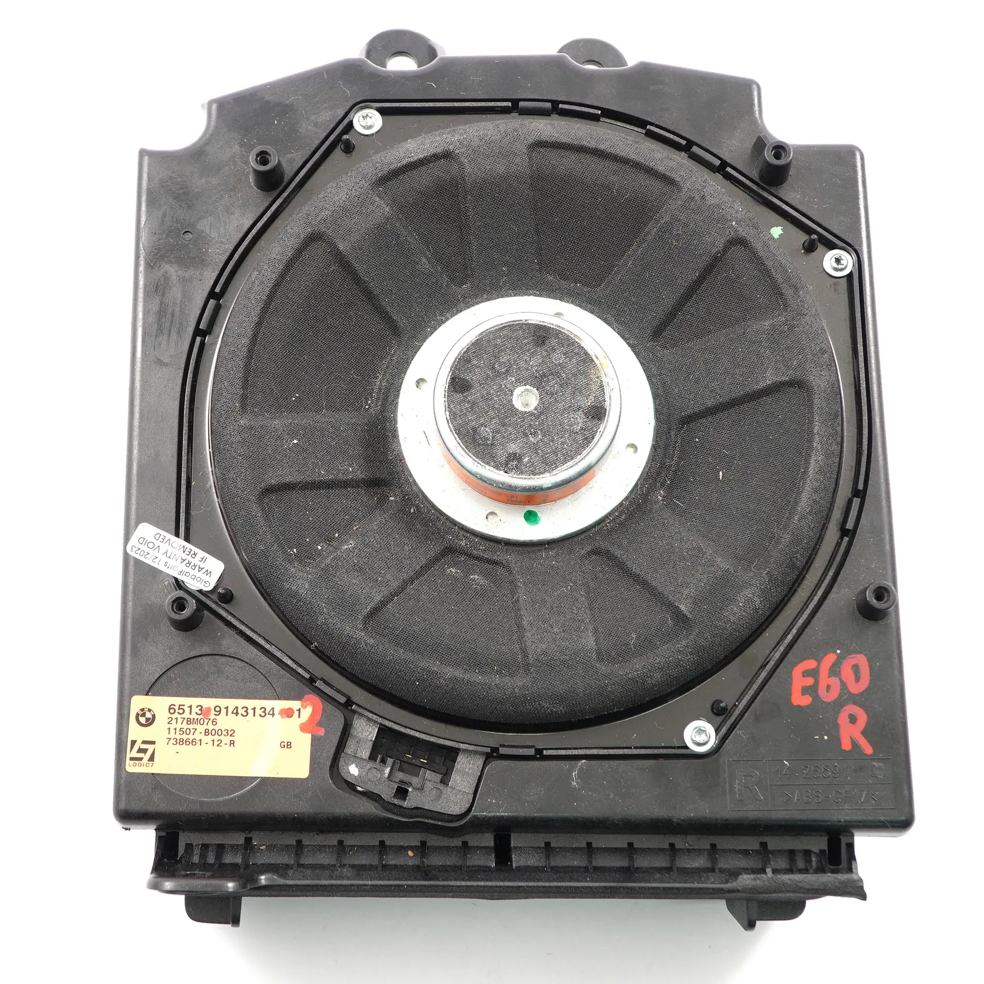 BMW E60 E61 Rechts Central Bass Lautsprecher Hifi-System Professional Logic 7 L7