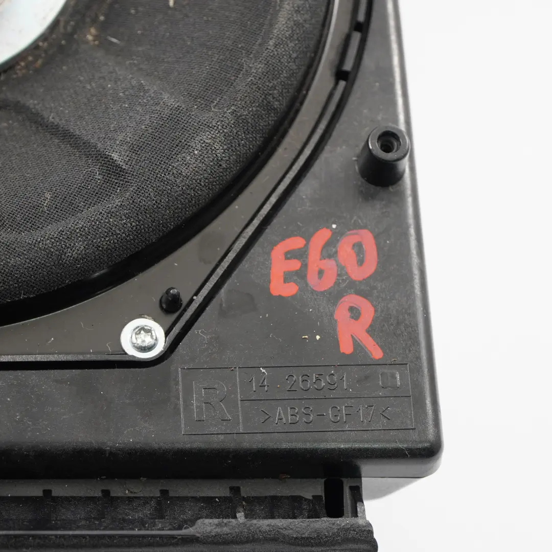 BMW E60 E61 Enceinte centrale de basse droite Système Hifi Professionnel Logic 7 - SKU 9143134-2 - Numéro de pièce 9143134