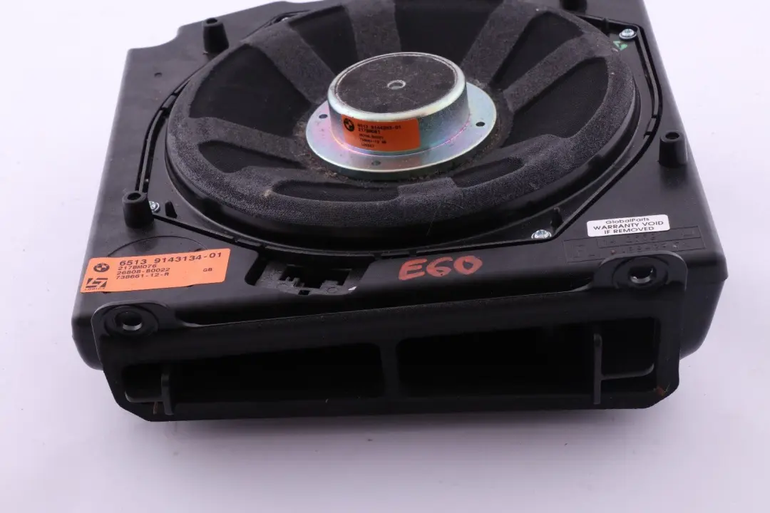 Central Bass Hifi-System Professional L7 Logic 7 Right O/S to BMW E60 E61 with Part number 9143134 BMW E60 E61 Central Bass Hifi-System Professional L7 Logic 7 Right O/S - SKU 9143134 - Part number 9143134