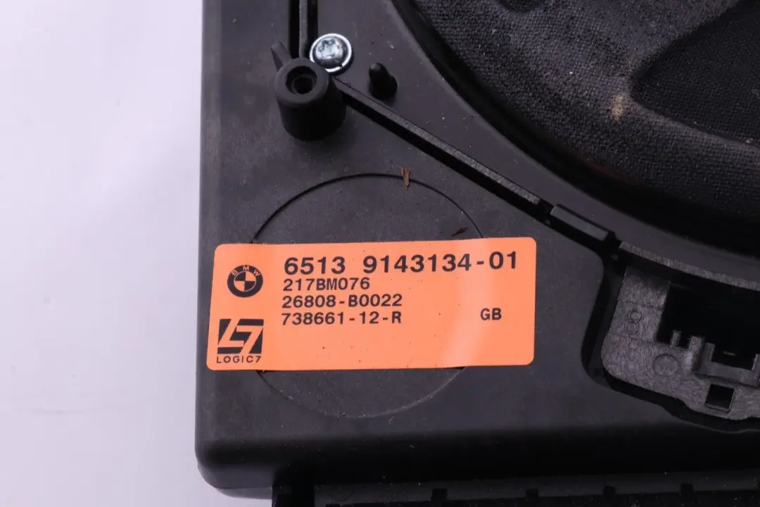 BMW E60 E61 Sistema Hi-Fi Centrale dei Bassi Professional L7 Logic 7 Destra - SKU 9143134 - Numero di parte 9143134
