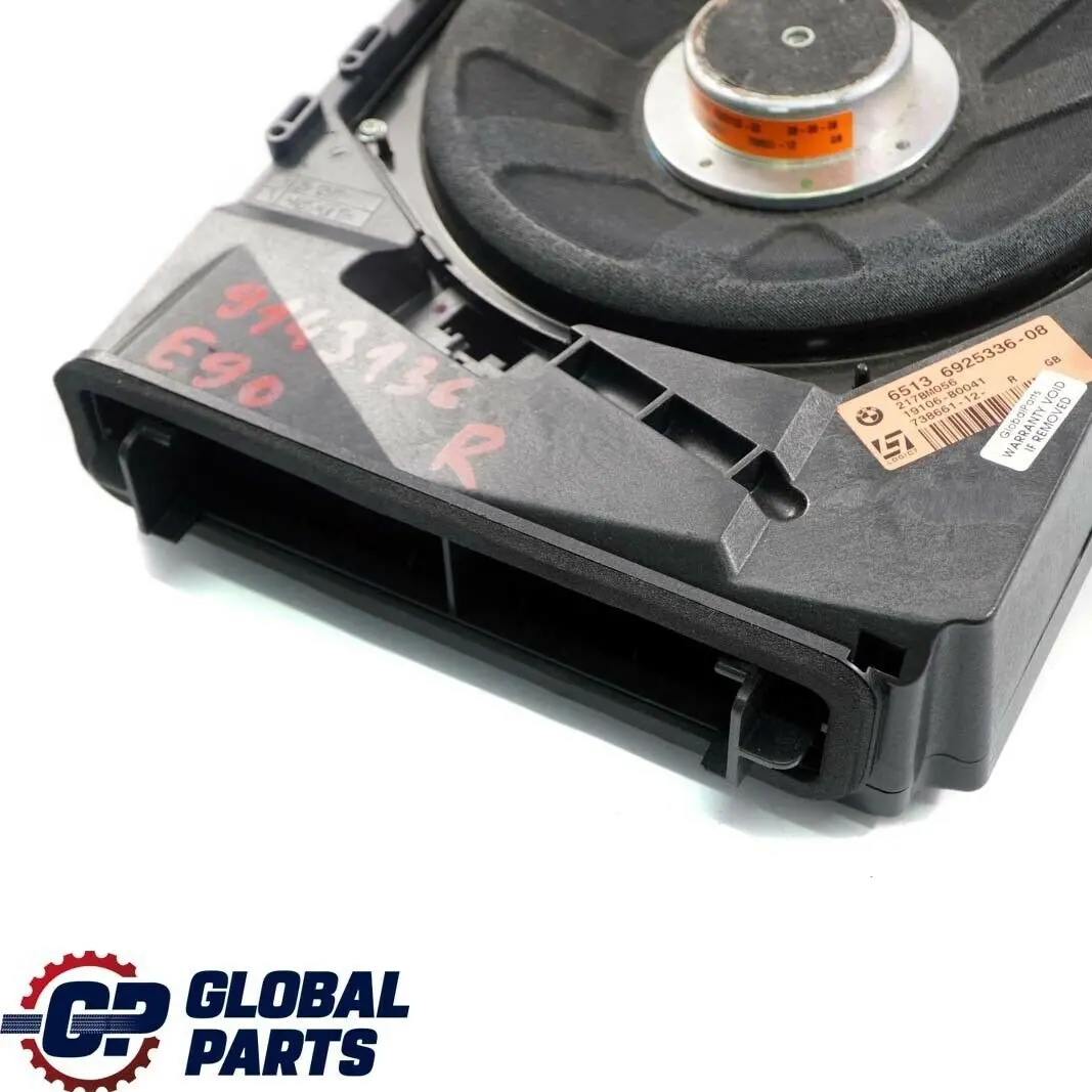 BMW E87 E90 Altavoz Central Bass HiFi System Professional L7 Logic 7 Derecho - SKU 9143136 - Número de pieza 9143136