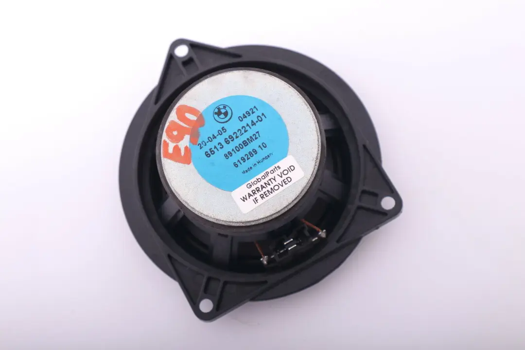 Loudspeaker BMW E63 E64 E87 E90 E91 E92 E93 HiFi Mid-Range Speaker to with Part number 9143147 Loudspeaker BMW E63 E64 E87 E90 E91 E92 E93 HiFi Mid-Range Speaker - SKU 9143147 - Part number 9143147