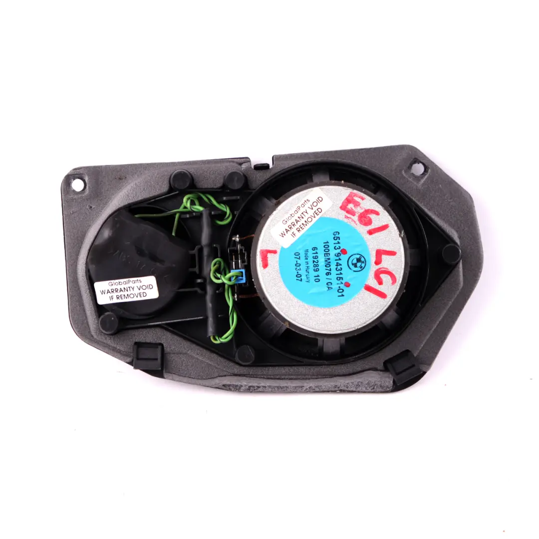 Głośnik HIFI Lewy do BMW E61 o numerze 9143151 BMW E61 Głośnik HIFI Lewy - SKU 9143151 - Numer Części 9143151