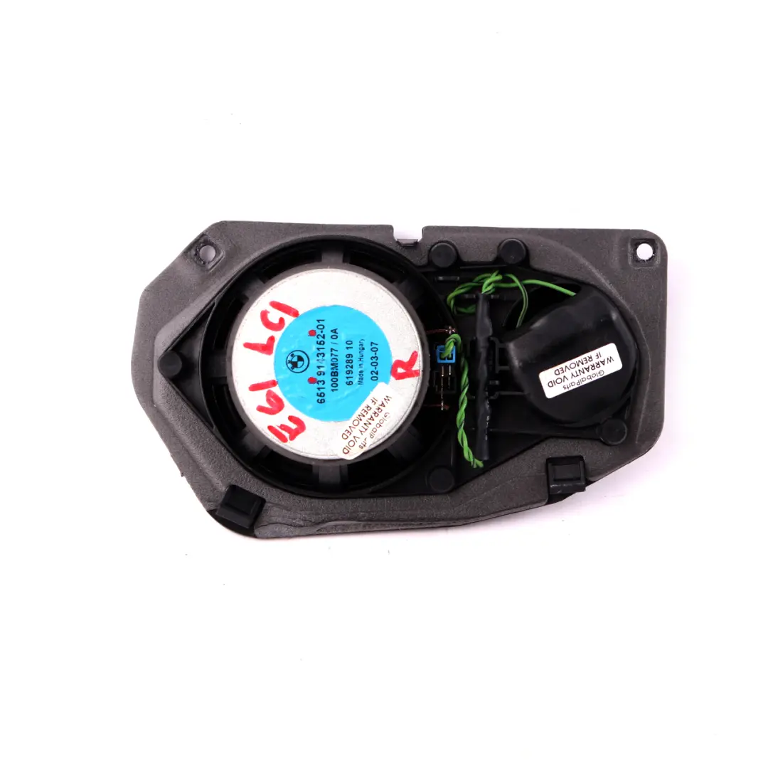 BMW E61 HIFI Headlining Haut Parleurs Porte Haut Parleurs Droit - SKU 9143152 - Numéro de pièce 9143152