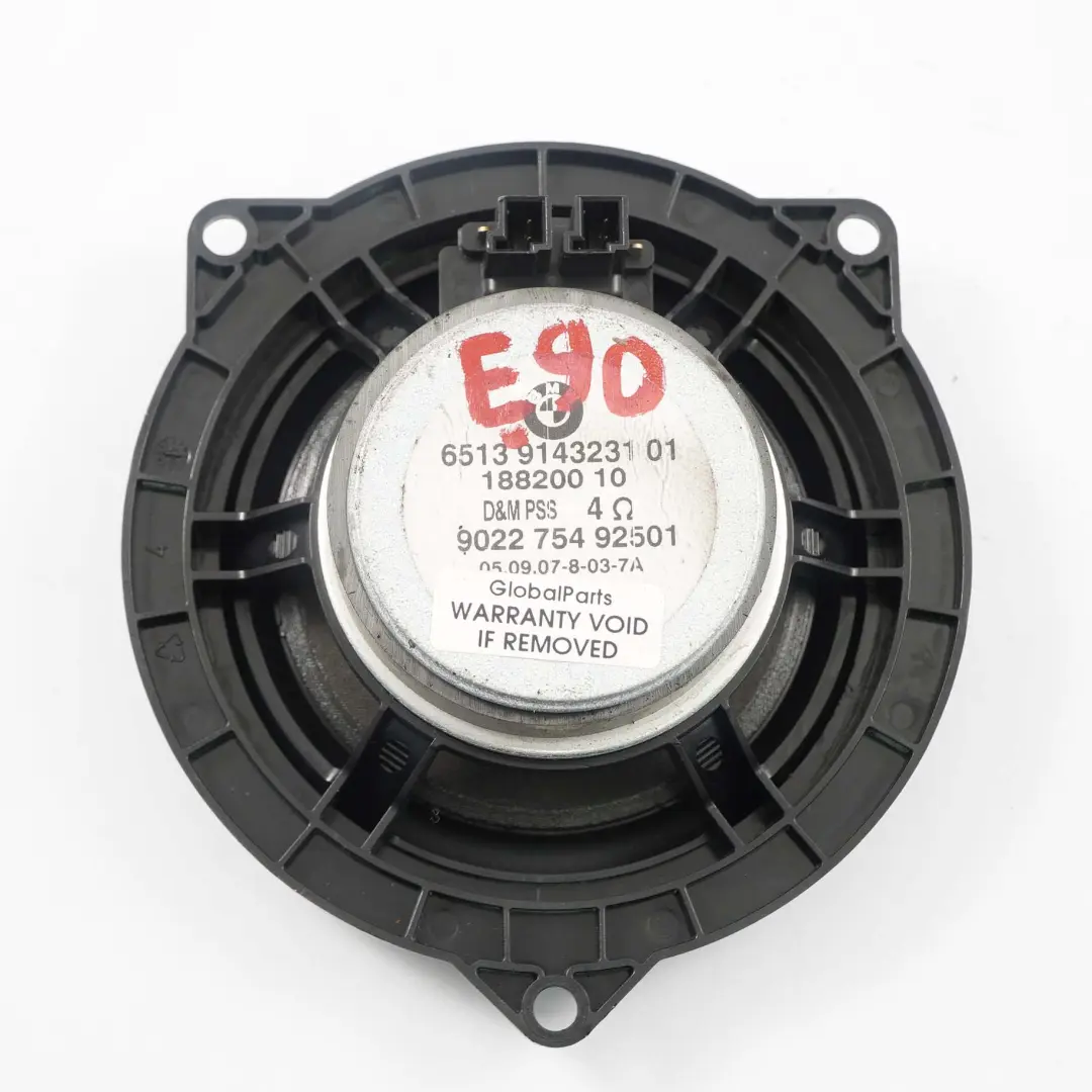  Altavoz Puerta Delantera BMW E87 E88 E90 E91 E92 E93 Estéreo Gama Media 6923976 - SKU 9143231 - Número de pieza 9143231