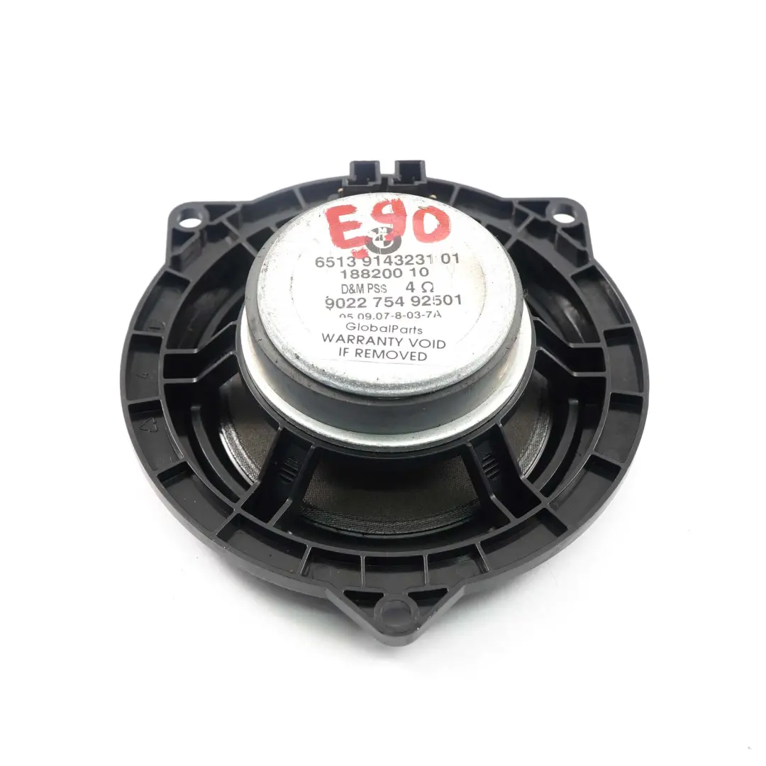 Altavoz Estéreo Gama Puerta Delantera 9143232 para BMW X1 E81 E82 E84 E87 E90 E91 con número de pieza 9143231 BMW X1 E81 E82 E84 E87 E90 E91 Altavoz Estéreo Gama Puerta Delantera 9143232 - SKU 9143231 - Número de pieza 9143231