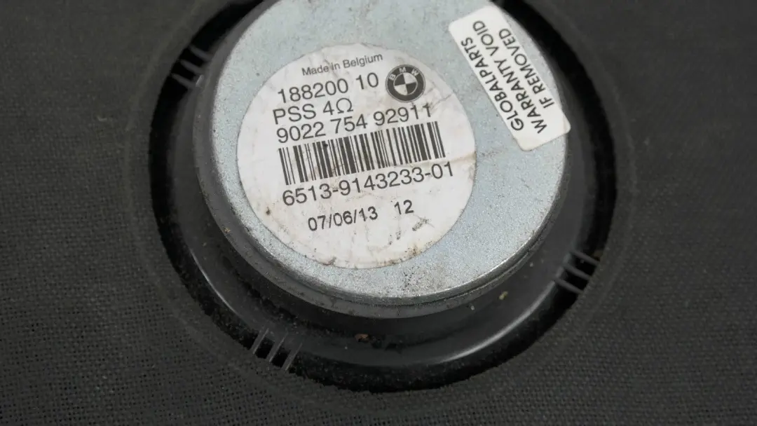 BMW 1 3 er E81 E82 E87 E88 E90 E91 E92 Zentralbass links STEREO-SYSTEM - SKU 9143233 - Teilenummer 65139143233