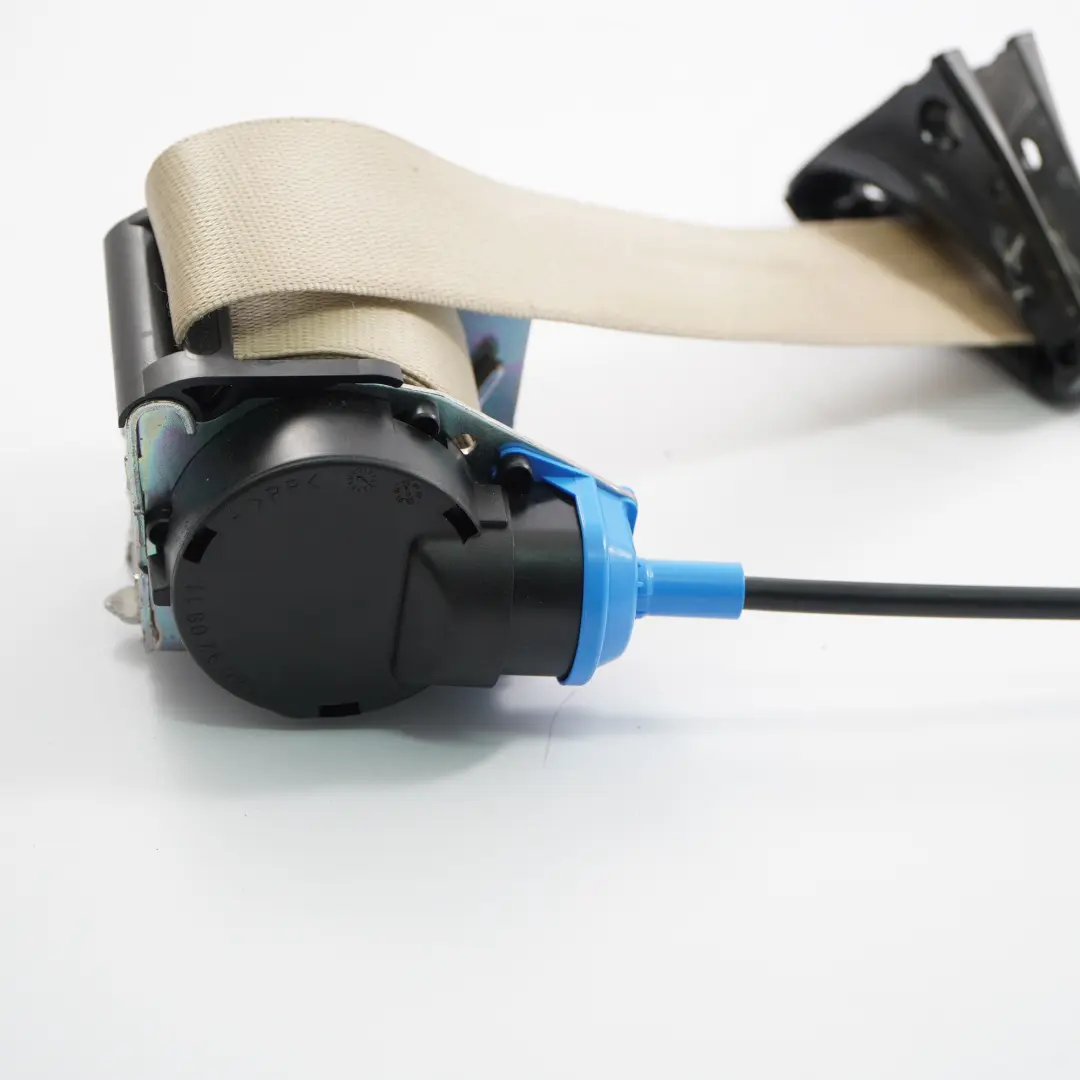 Belt Upper Safety Seatbelt Front Left N/S Cream Beige to BMW E64 LCI Seat with Part number 9143253 BMW E64 LCI Seat Belt Upper Safety Seatbelt Front Left N/S Cream Beige - SKU 9143253 - Part number 9143253