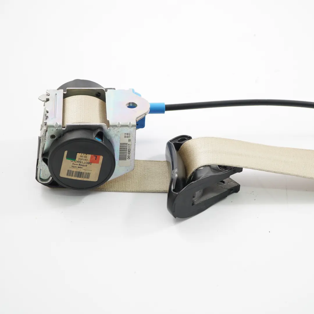BMW E64 LCI Sicherheitsgurt Oberer Sicherheitsgurt vorne links Creme Beige - SKU 9143253 - Teilenummer 9143253