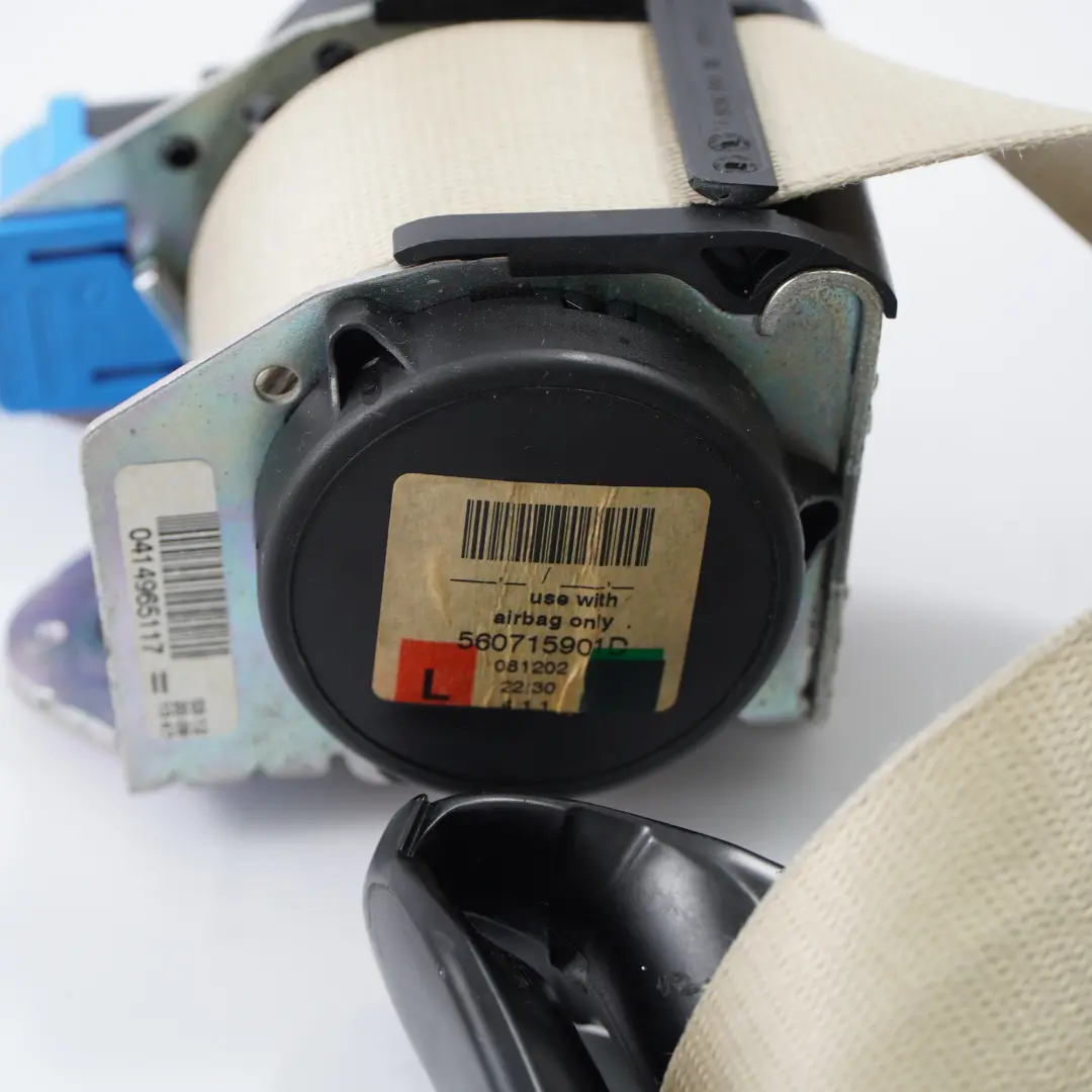 Cintura sicurezza superiore anteriore sinistra Crema Beige per BMW E64 LCI con numero di parte 9143253 BMW E64 LCI Cintura sicurezza superiore anteriore sinistra Crema Beige - SKU 9143253 - Numero di parte 9143253