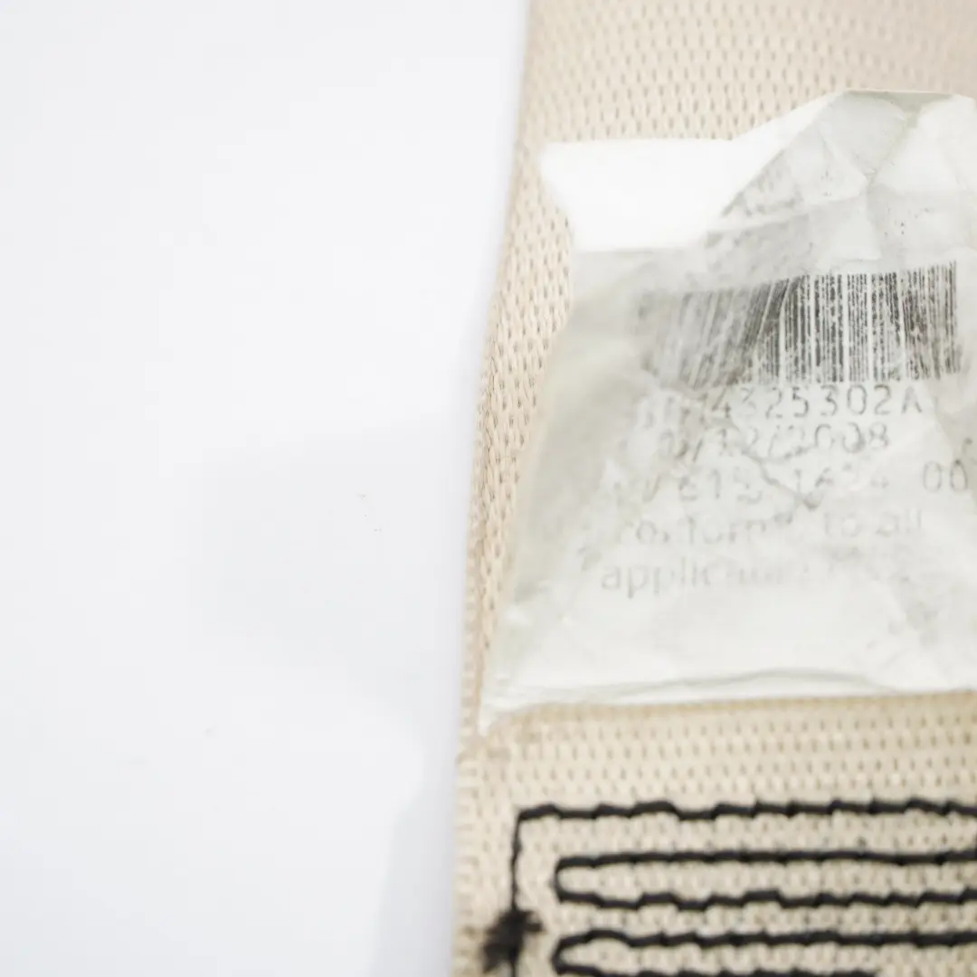 Belt Upper Safety Seatbelt Front Left N/S Cream Beige to BMW E64 LCI Seat with Part number 9143253 BMW E64 LCI Seat Belt Upper Safety Seatbelt Front Left N/S Cream Beige - SKU 9143253 - Part number 9143253