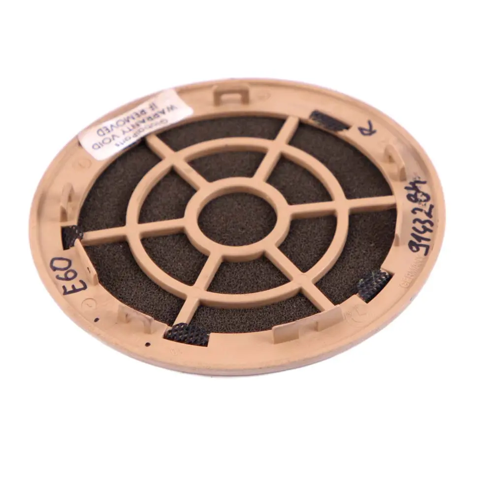 BMW 5 E60 E61 LCI Copertura Altoparlante Destro Crema Biege - SKU 9143284 - Numero di parte 9143284