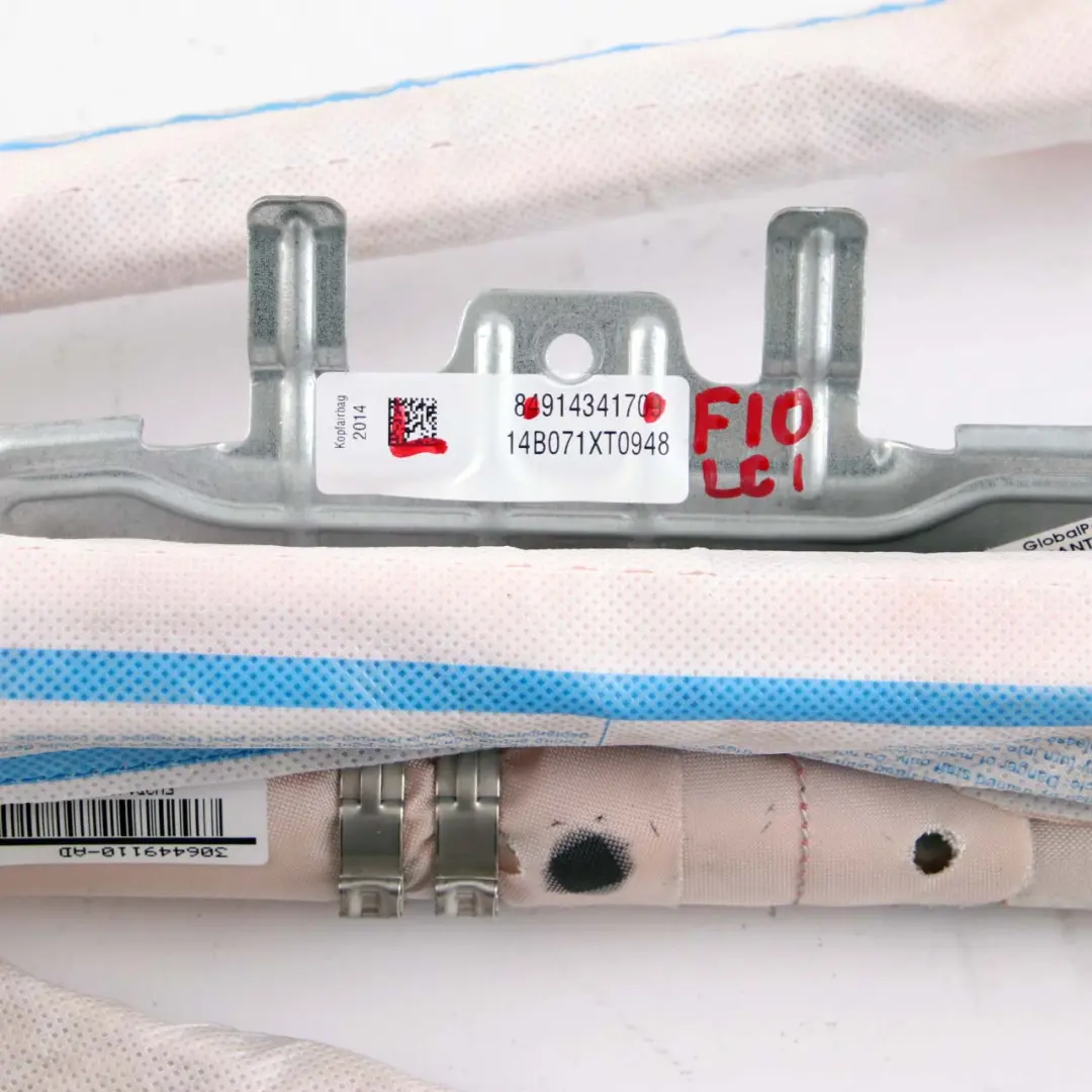 Poduszka Powietrzna Kurtyna Podsufitki Airbag Lewa do BMW F10 LCI o numerze 9143417 BMW F10 LCI Poduszka Powietrzna Kurtyna Podsufitki Airbag Lewa - SKU 9143417 - Numer Części 9143417