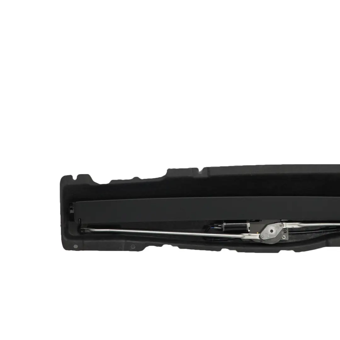 BMW E65 E66 Sun Blind Rear Window Storage Compartment Shelf Roller Panel Black - SKU 9143454-1 - Part number 9143454