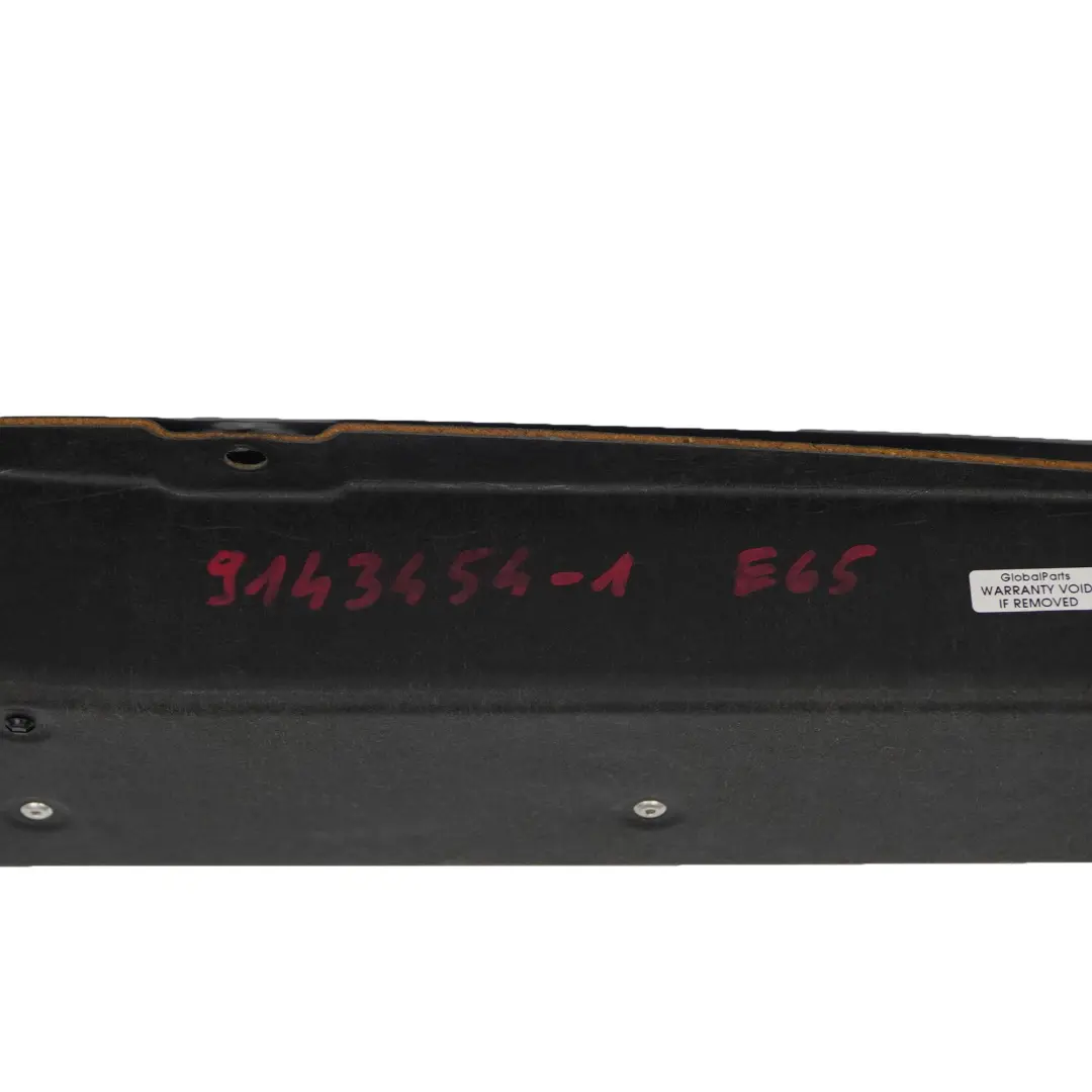 BMW E65 E66 Tendina Parasole Vano Portaoggetti Lunotto Pannello Rullo Nero - SKU 9143454-1 - Numero di parte 9143454