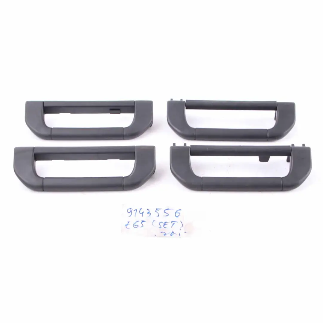 BMW E65 Handle Headlining Roof Left Right N/O/S Handle Set Anthracite - SKU 9143556 - Part number 9143556