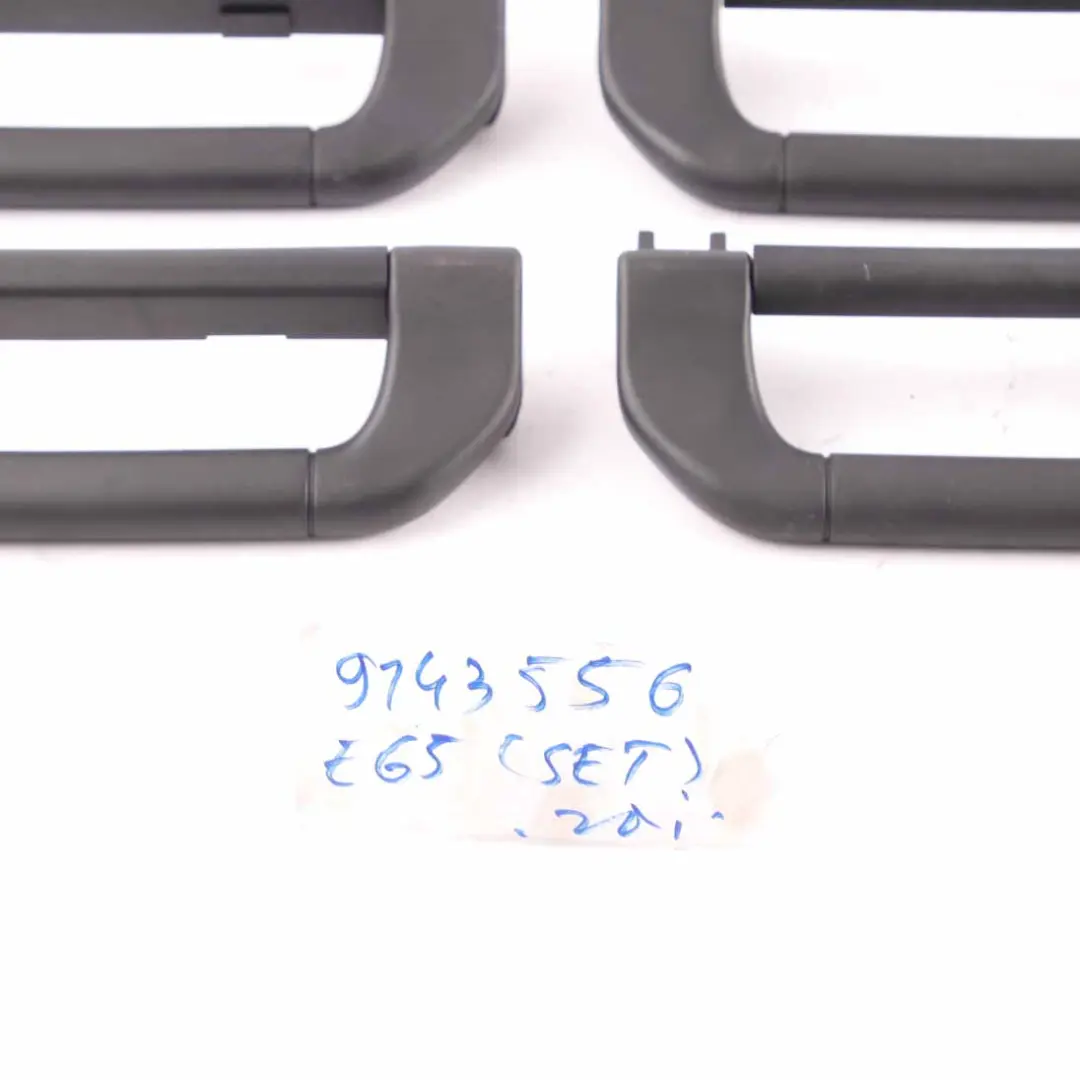 BMW E65 Handle Headlining Roof Left Right N/O/S Handle Set Anthracite - SKU 9143556 - Part number 9143556
