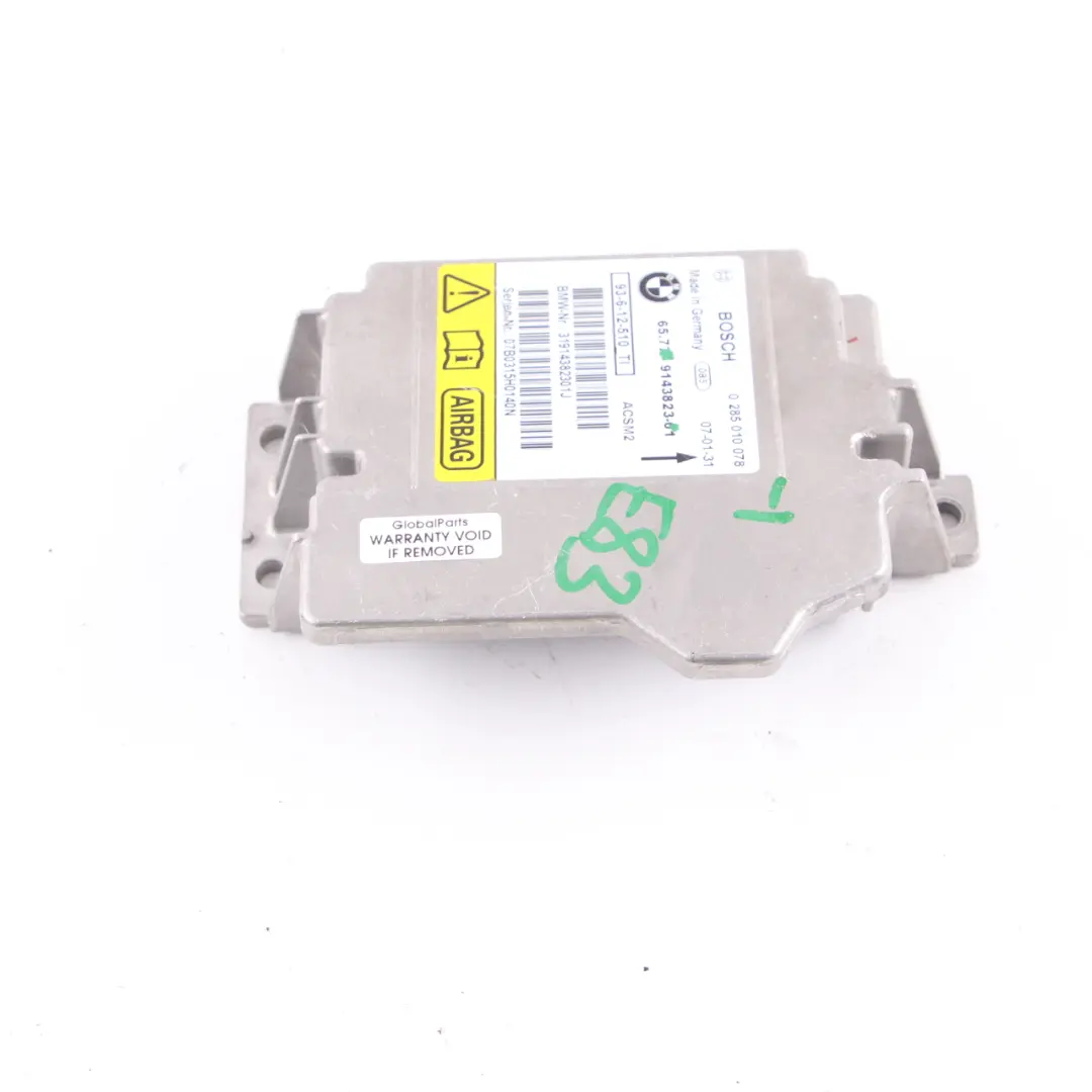 ECU Control Unit Module Airbag Safety BMW E88 E93 LCI - SKU 9143823-1 - Part number 9143823