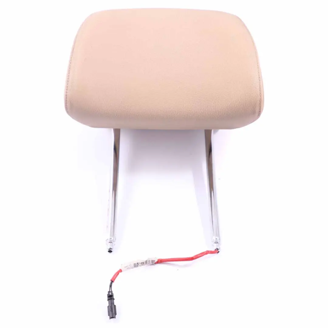  Front Seat Headrest BMW E60 E61 LCI Left Right N/O/S Head Rest Leather Beige - SKU 9143879 - Part number 9143879
