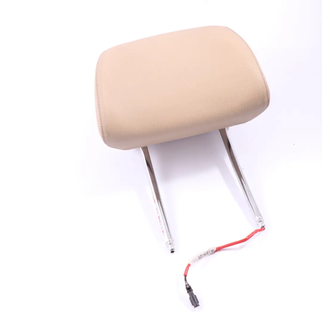 Reposacabezas Asiento Delantero Izquierda Derecha Cuero Beige para BMW E60 E61 LCI con número de pieza 9143879 BMW E60 E61 LCI Reposacabezas Asiento Delantero Izquierda Derecha Cuero Beige - SKU 9143879 - Número de pieza 9143879