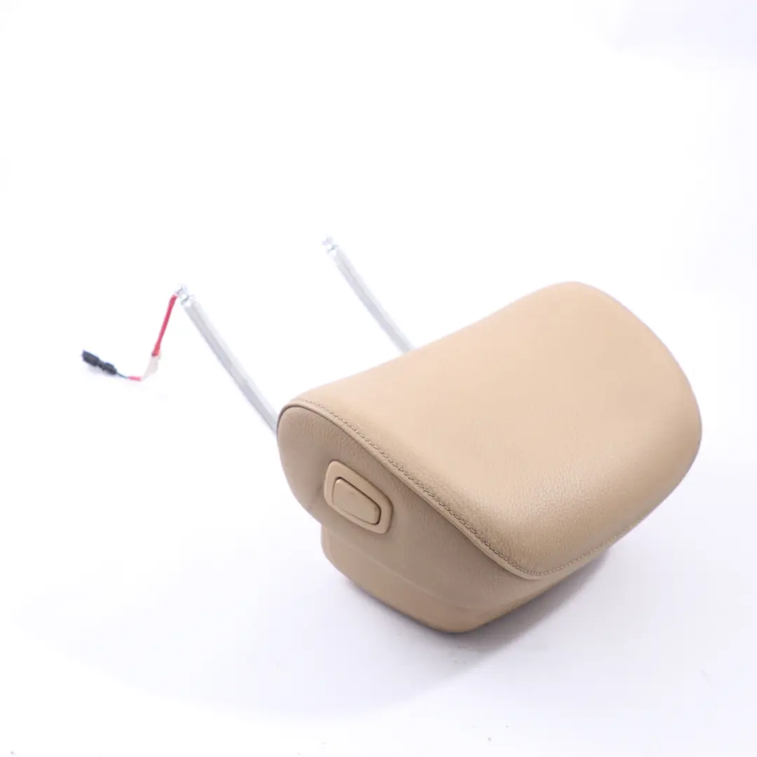 BMW E60 E61 LCI Zagłówek Fotela Przód Skóra Beżowy - SKU 9143879 - Numer Części 9143879