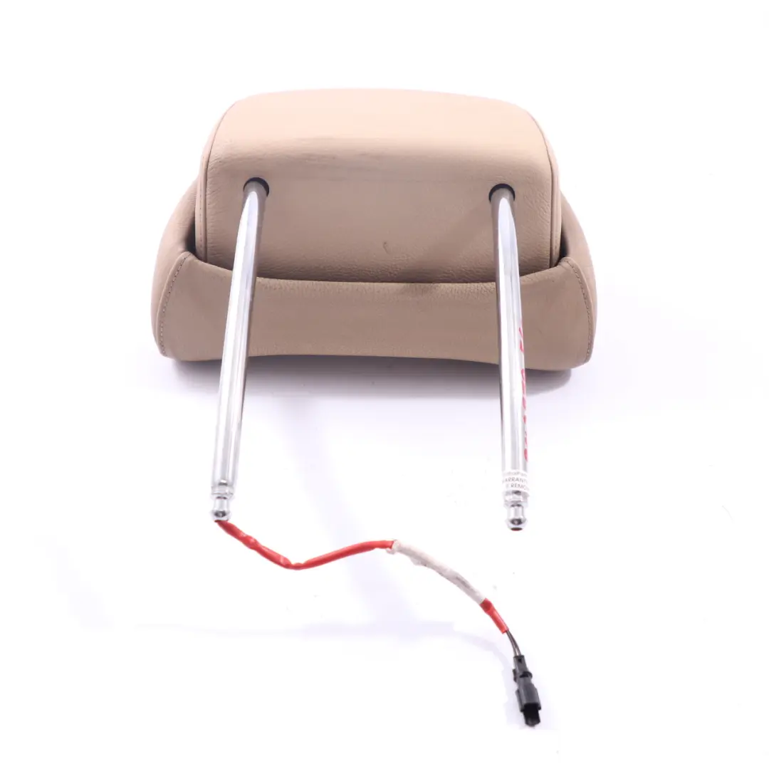 Front Seat Headrest BMW E60 E61 LCI Left Right N/O/S Head Rest Leather Beige to with Part number 9143879 Front Seat Headrest BMW E60 E61 LCI Left Right N/O/S Head Rest Leather Beige - SKU 9143879 - Part number 9143879