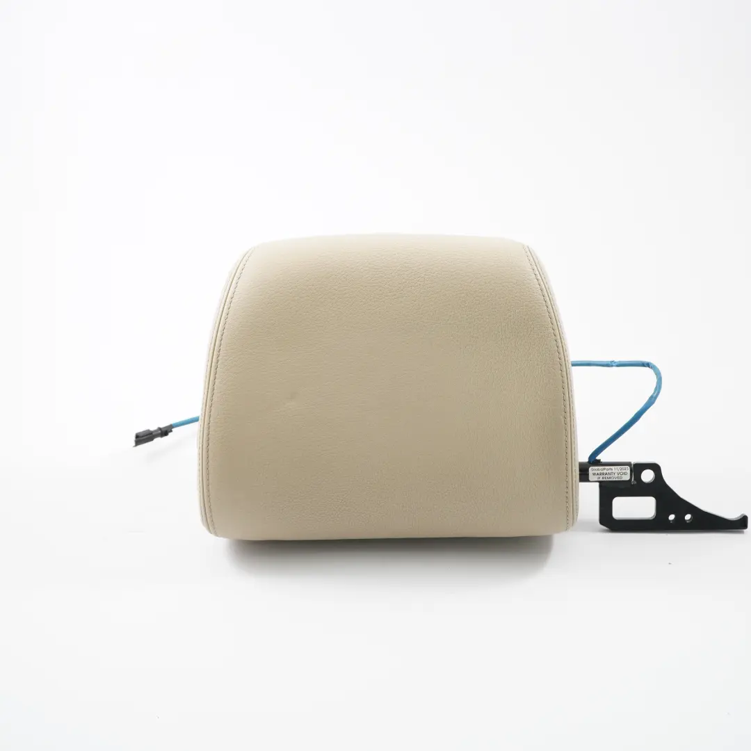 poggiatesta sedile anteriore sinistro Crema Beige poggiatesta in pelle per BMW E64 con numero di parte 9143915 BMW E64 poggiatesta sedile anteriore sinistro Crema Beige poggiatesta in pelle - SKU 9143915 - Numero di parte 9143915