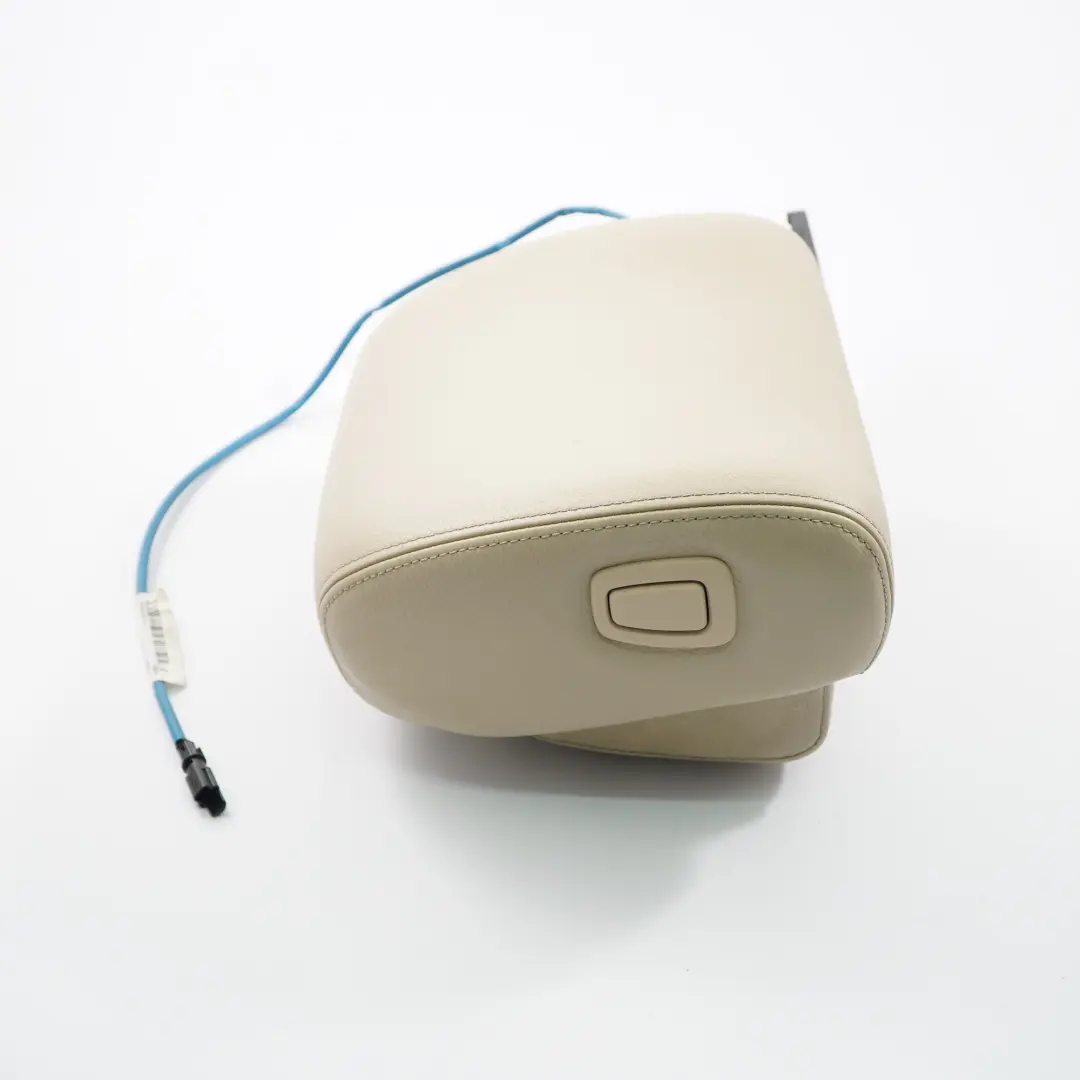 BMW E64 Seat Headrest Front Left N/S Cream Beige Leather Head Rest - SKU 9143915 - Part number 9143915