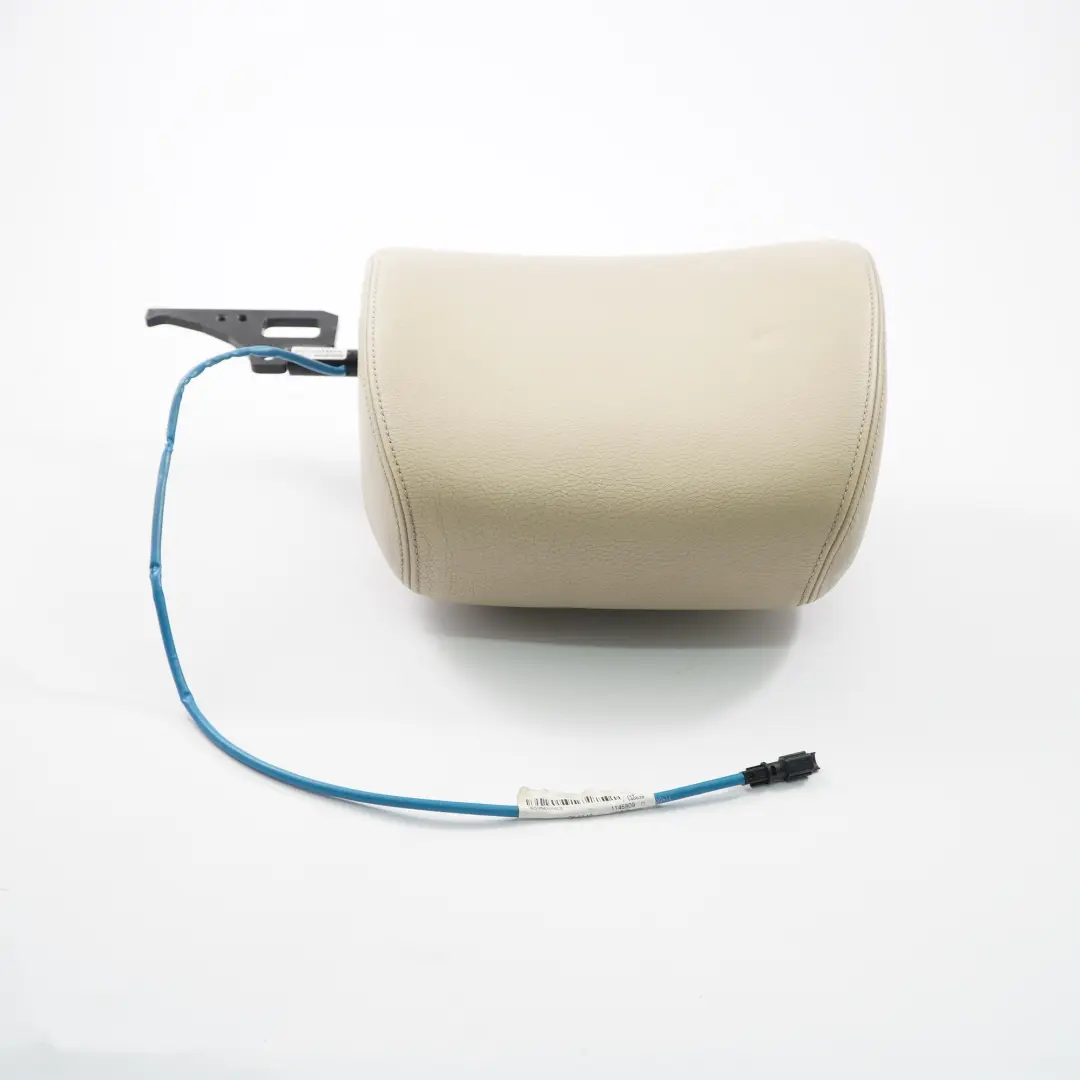 poggiatesta sedile anteriore sinistro Crema Beige poggiatesta in pelle per BMW E64 con numero di parte 9143915 BMW E64 poggiatesta sedile anteriore sinistro Crema Beige poggiatesta in pelle - SKU 9143915 - Numero di parte 9143915