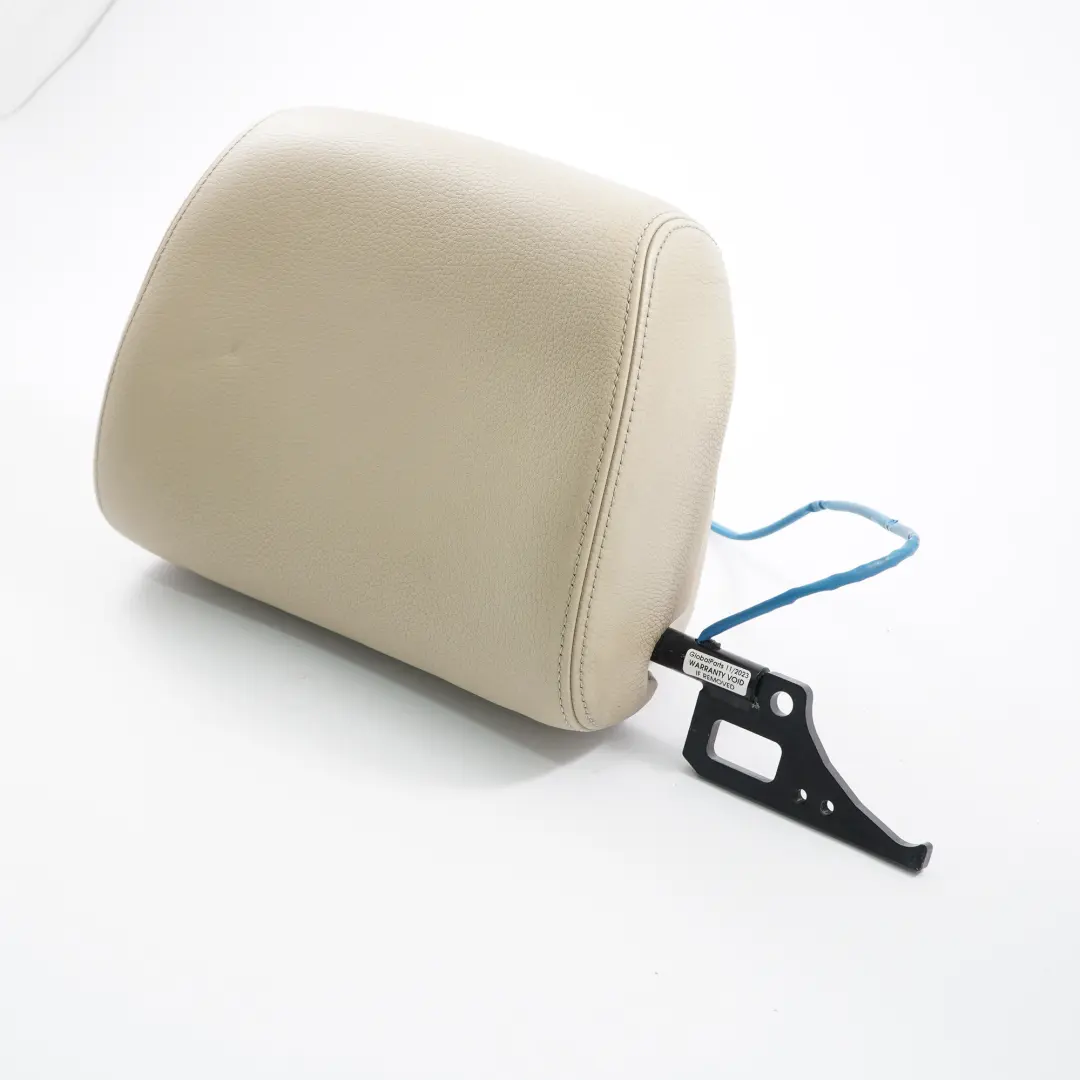 Siège Appui-tête avant gauche Appui-tête en cuir beige crème pour BMW E64 à propos du numéro de pièce 9143915 BMW E64 Siège Appui-tête avant gauche Appui-tête en cuir beige crème - SKU 9143915 - Numéro de pièce 9143915