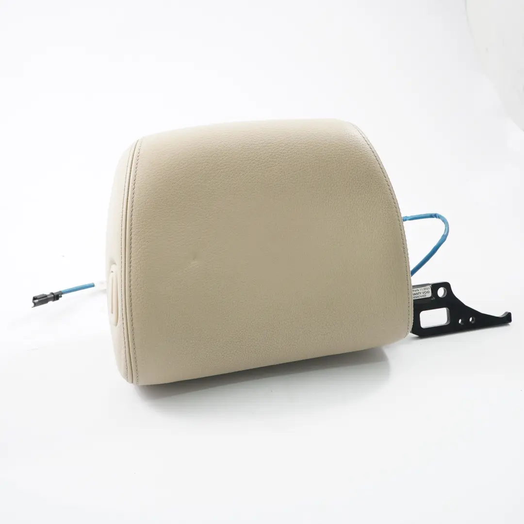 Siège Appui-tête avant gauche Appui-tête en cuir beige crème pour BMW E64 à propos du numéro de pièce 9143915 BMW E64 Siège Appui-tête avant gauche Appui-tête en cuir beige crème - SKU 9143915 - Numéro de pièce 9143915
