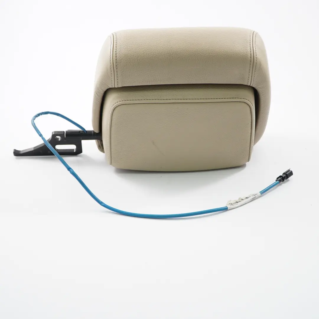 Siège Appui-tête avant gauche Appui-tête en cuir beige crème pour BMW E64 à propos du numéro de pièce 9143915 BMW E64 Siège Appui-tête avant gauche Appui-tête en cuir beige crème - SKU 9143915 - Numéro de pièce 9143915