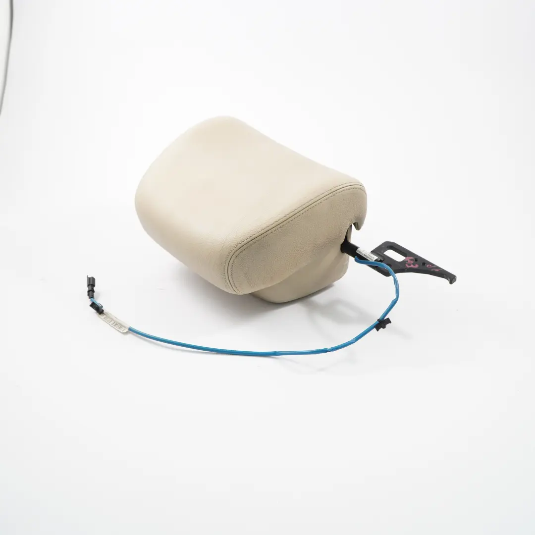 poggiatesta sedile anteriore destro Crema Beige poggiatesta in pelle per BMW E64 con numero di parte 9143916 BMW E64 poggiatesta sedile anteriore destro Crema Beige poggiatesta in pelle - SKU 9143916 - Numero di parte 9143916