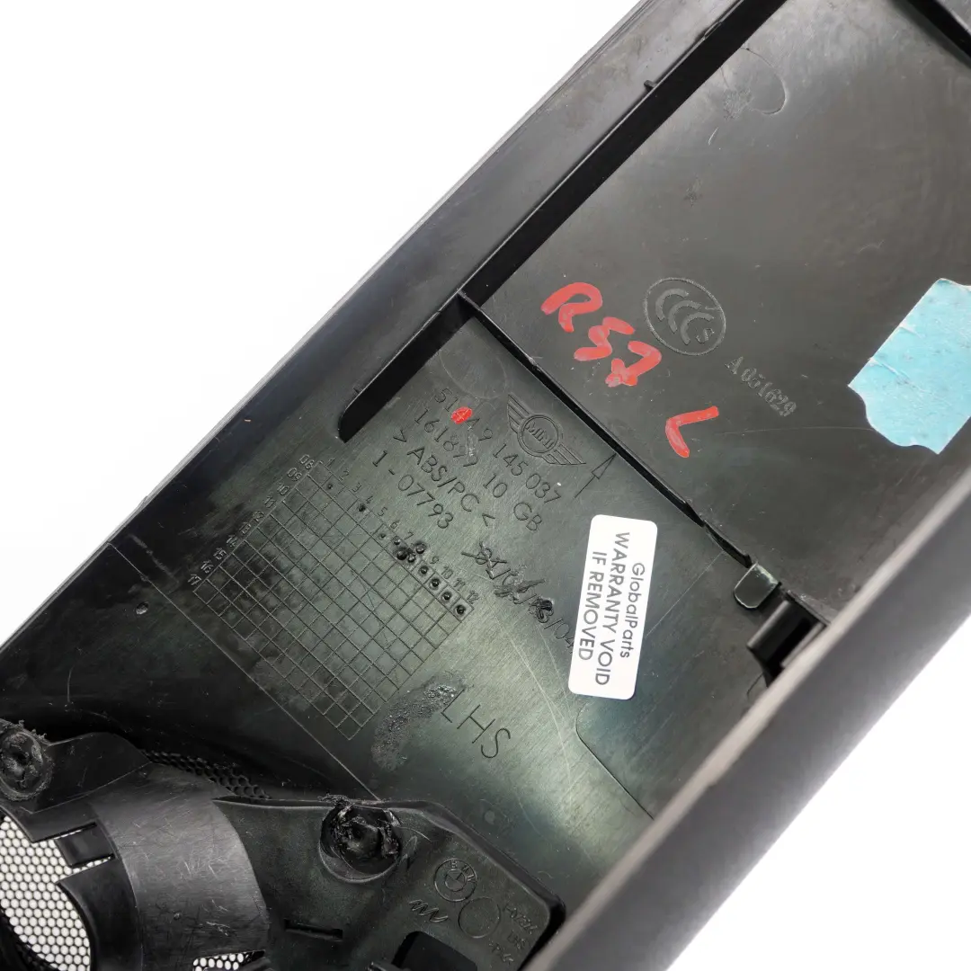 Blende A Säule Abdeckung Links HiFi Schwarz für Mini Cooper R57 Cabrio mit Teilenummer 9145037 Mini Cooper R57 Cabrio Blende A Säule Abdeckung Links HiFi Schwarz - SKU 9145037 - Teilenummer 9145037