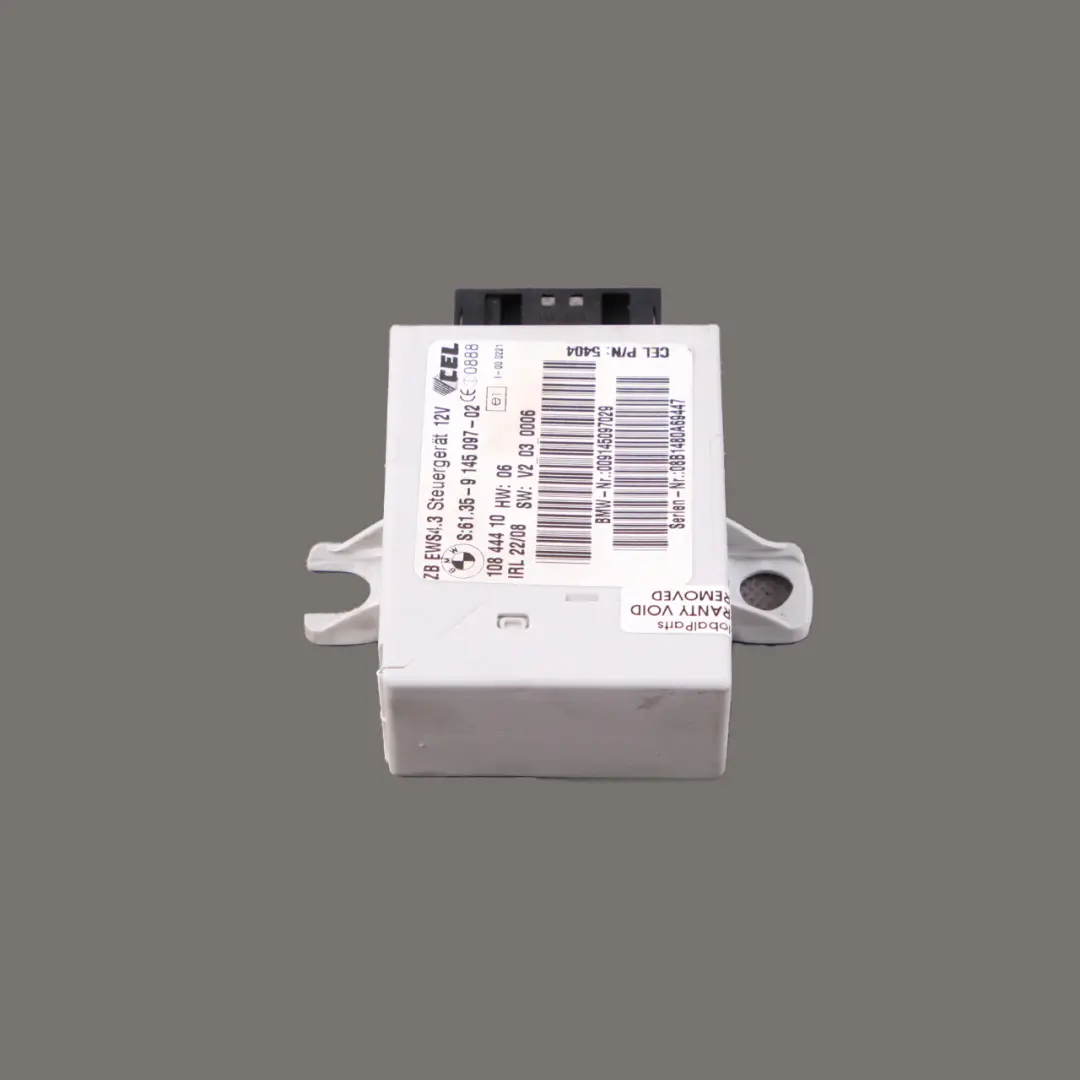 Control Unit EWS III pour BMW X3 X5 Z4 E38 E39 E46 E53 E85 E83 à propos du numéro de pièce 9145097 BMW X3 X5 Z4 E38 E39 E46 E53 E85 E83 Control Unit EWS III - SKU 9145097 - Numéro de pièce 9145097