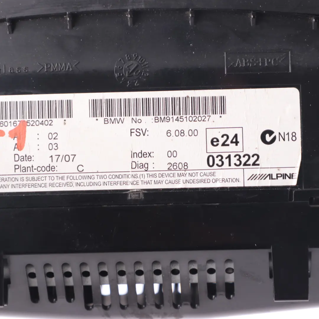 Pantalla De Salpicadero BMW E60 E90 Monitor Bordo Salpicadero 8.8" CCC 9145102 para con número de pieza 9151979 Pantalla De Salpicadero BMW E60 E90 Monitor Bordo Salpicadero 8.8" CCC 9145102 - SKU 9145102-1 - Número de pieza 9151979