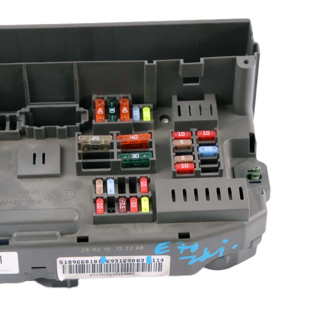Caja De Fusibles De Distribucion De Energia Delantera 6931690 para BMW E70 con número de pieza 9145115 BMW E70 Caja De Fusibles De Distribucion De Energia Delantera 6931690 - SKU 9145115 - Número de pieza 9145115