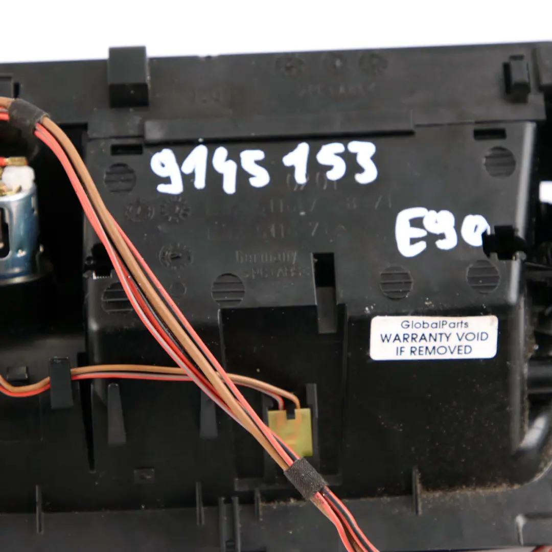 BMW E90 Aluminio Decoración Cenicero Bandeja Cubierta Delantera Plata Glaciar - SKU 9145153 - Número de pieza 9145153