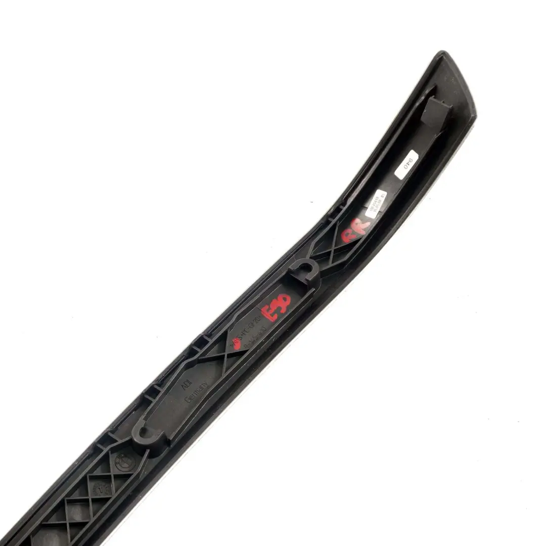 BMW E90 Aluminium Strip Trim Rear Right Door Glacier Silber Silver - SKU 9145410 - Número de pieza 9145410