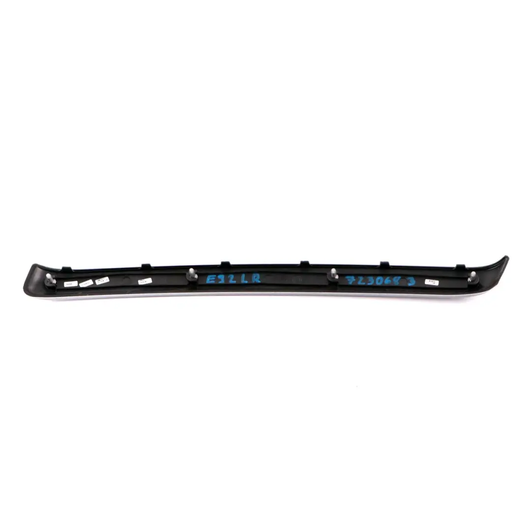 BMW E92 E93 Dekorleiste Tür Alu Leiste Verkleidung Hinten Links Glacier Silber - SKU 9145413-1 - Teilenummer 9145413