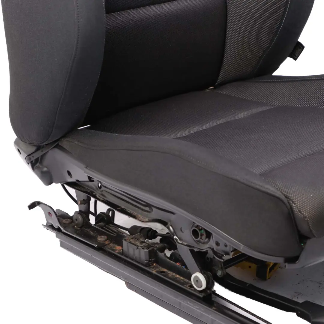 Heated Front Left N/S Side Sport Seat Black Fabric Network to BMW E88 Convertible with Part number 9145567 BMW E88 Convertible Heated Front Left N/S Side Sport Seat Black Fabric Network - SKU 9145567 - Part number 9145567