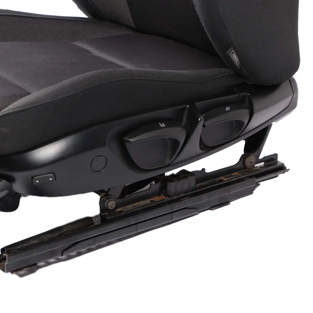 Heated Front Left N/S Side Sport Seat Black Fabric Network to BMW E88 Convertible with Part number 9145567 BMW E88 Convertible Heated Front Left N/S Side Sport Seat Black Fabric Network - SKU 9145567 - Part number 9145567