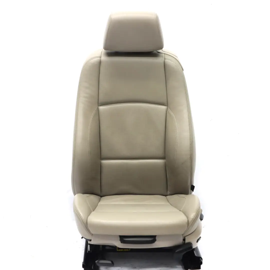 Siège avant gauche sport chauffant en cuir Boston Beige Interior pour BMW E88 à propos du numéro de pièce 9145613 BMW E88 Siège avant gauche sport chauffant en cuir Boston Beige Interior - SKU 9145613-1 - Numéro de pièce 9145613