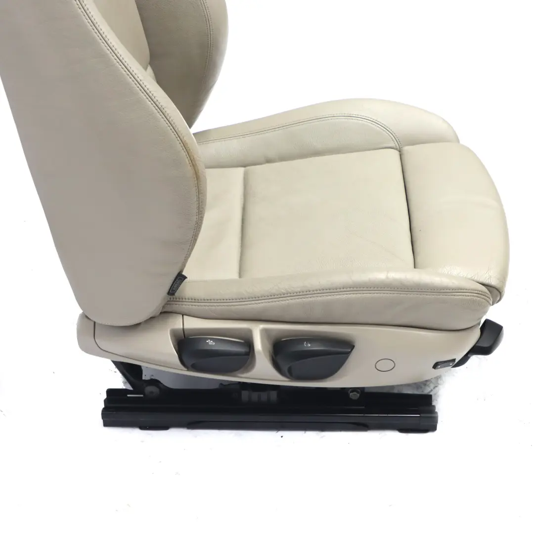 Siège avant Droite sport chauffant en cuir Boston Beige Interior pour BMW E88 à propos du numéro de pièce 9145614 BMW E88 Siège avant Droite sport chauffant en cuir Boston Beige Interior - SKU 9145614-1 - Numéro de pièce 9145614