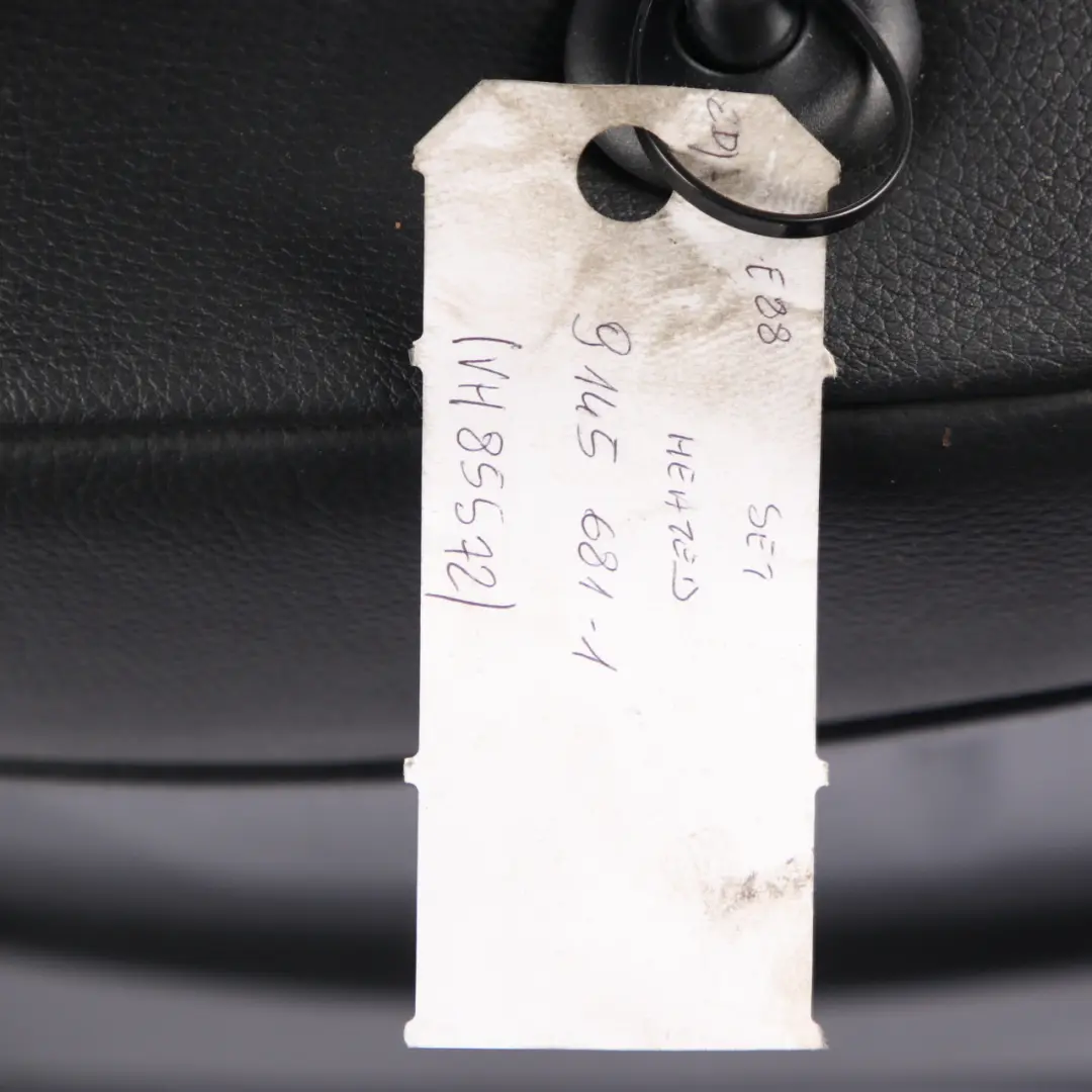 Leather Seats BMW E88 Convertible Heated M Sport Black Boston Seat Door Cards to with Part number 9145681 Leather Seats BMW E88 Convertible Heated M Sport Black Boston Seat Door Cards - SKU 9145681-1 - Part number 9145681