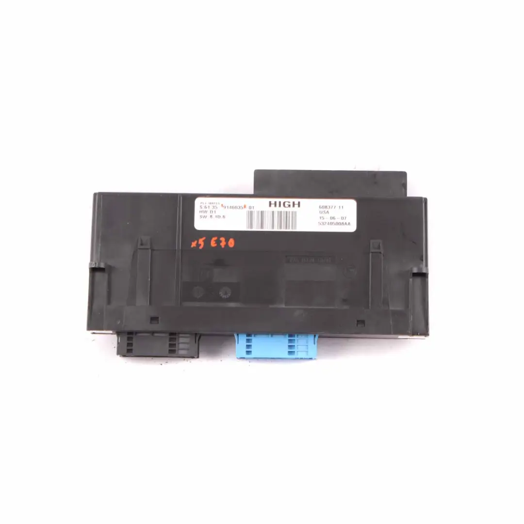 Body Control Module BMW X5 E70 ECU Junction Box High PL4 JBBFEII to with Part number 9146035 Body Control Module BMW X5 E70 ECU Junction Box High PL4 JBBFEII - SKU 9146035 - Part number 9146035