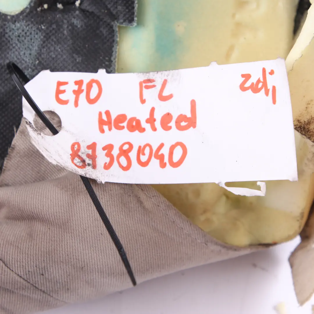 Backrest BMW X5 E70 Front Right O/S Back Cover Leather Nevada Oyster to Seat with Part number 9146119 Seat Backrest BMW X5 E70 Front Right O/S Back Cover Leather Nevada Oyster - SKU 9146119-2 - Part number 9146119