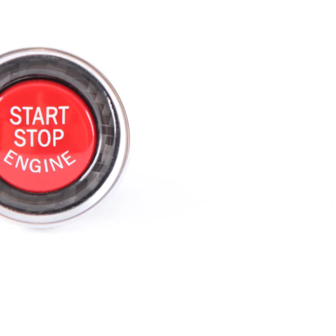 BMW E92 E93 LCI Starter / Stop Switch Part Red Button Carbon Look - SKU 9146356-3 - Part number 9146356