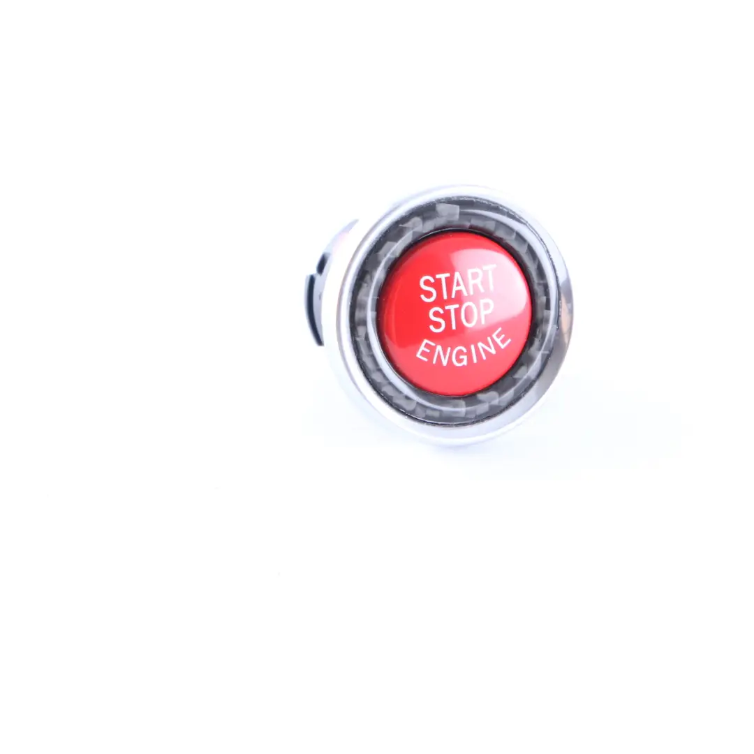 Starter / Stop Switch Part Red Button Carbon Look to BMW E92 E93 LCI with Part number 9146356 BMW E92 E93 LCI Starter / Stop Switch Part Red Button Carbon Look - SKU 9146356-3 - Part number 9146356