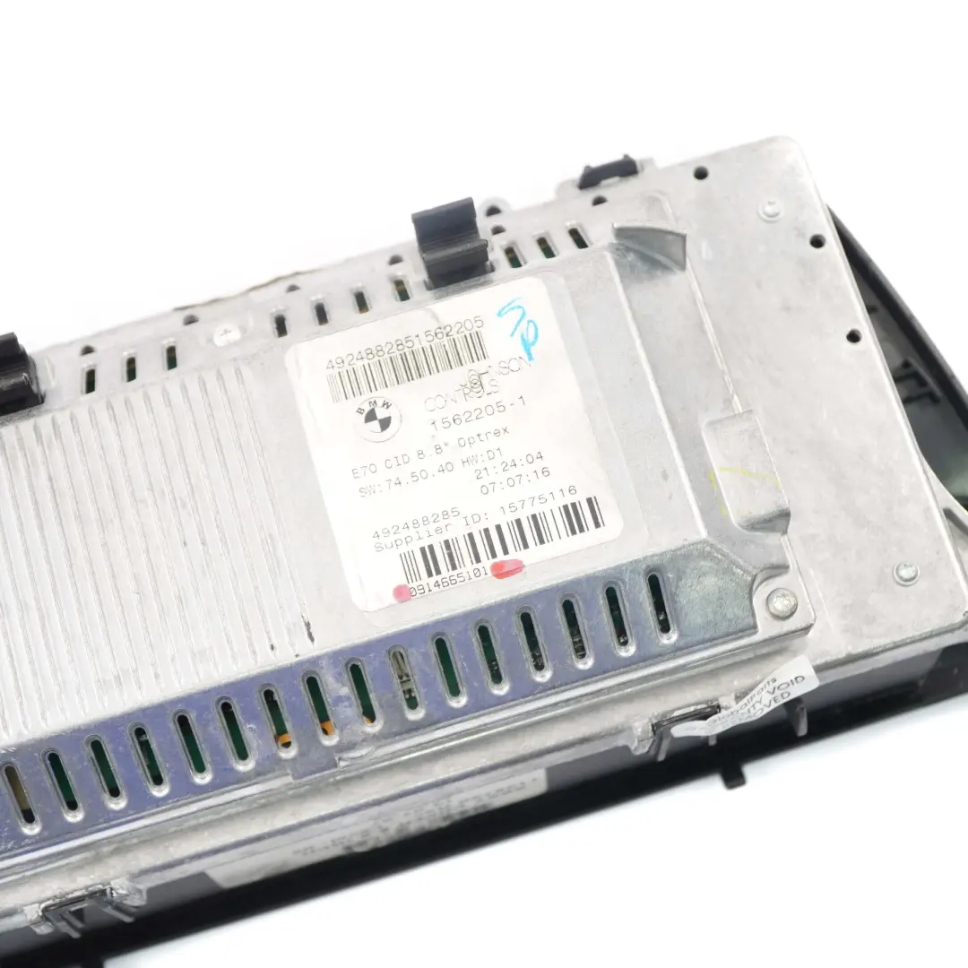 BMW X5 X6 E70 E71 Board Monitor Sat Nav System Screen 8,8" - SKU 9146651 - Part number 9146651